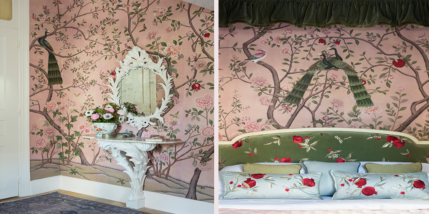 Обои ручная роспись St Laurent Pink - фото №1