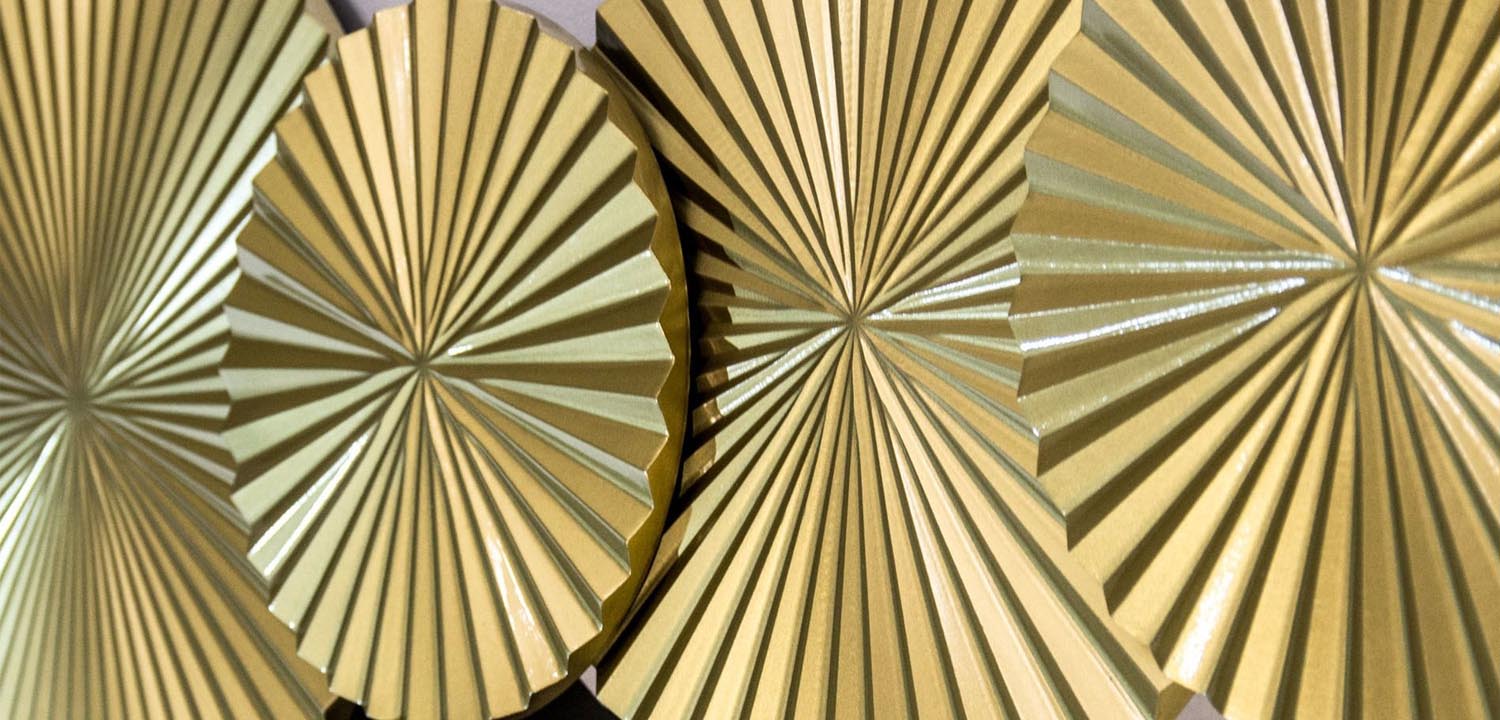 Арт-объект Apollo Gold Wall Plaque Disc 5 - фото