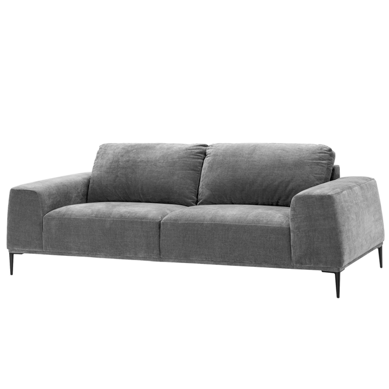 Диван Eichholtz Sofa Montado grey Серый Черный Диван Eichholtz Sofa Montado grey Серый Черный в Тюмени | Loft Concept