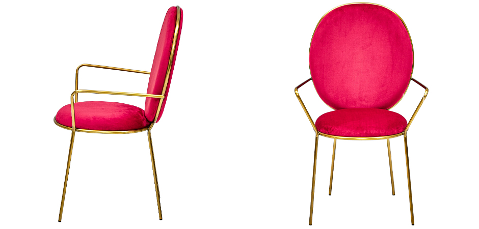 Стул с подлокотниками STAY Chair Fuchsia Стул с подлокотниками STAY Chair Fuchsia - Loft-Concept в Тюмени