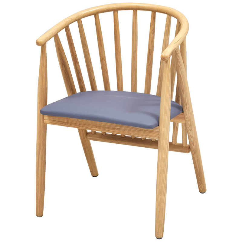 Дизайнерский стул деревянный Marco Wood Chair Древесина Серо-голубой Дизайнерский стул деревянный Marco Wood Chair Древесина Серо-голубой в Тюмени | Loft Concept