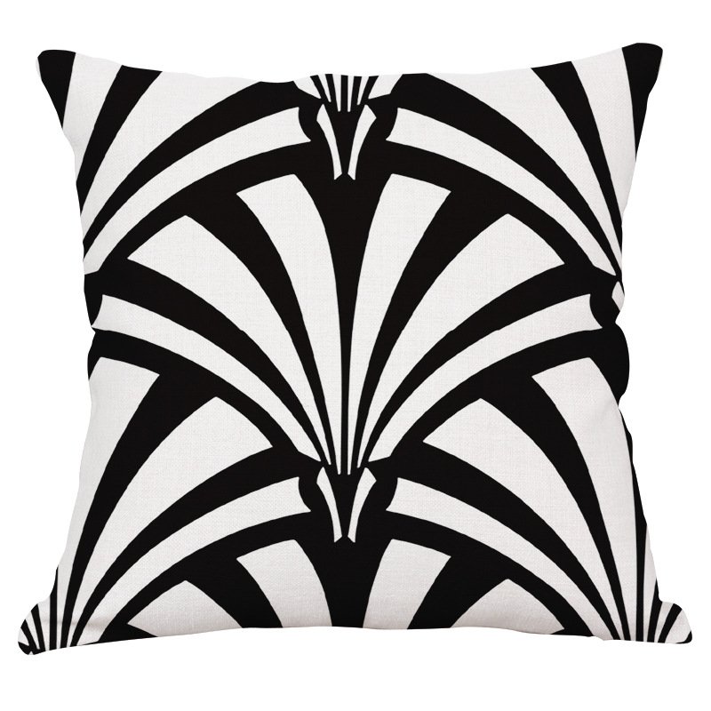 Декоративная подушка Black and White Pattern #2 Черно-белый Декоративная подушка Black and White Pattern #2 Черно-белый в Тюмени | Loft Concept