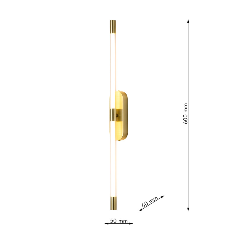 Бра Trumpet tube Double Золотое 60 см Бра Trumpet tube Double Золотое 60 см в Тюмени