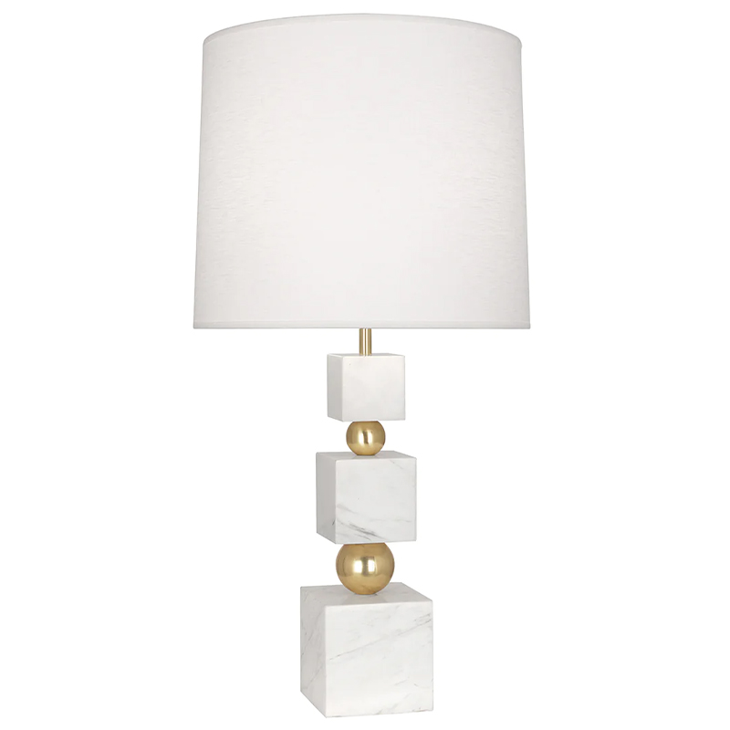 Настольная лампа Totem Table Lamp in White Marble Белый Белый Мрамор Bianco Глянцевое золото Настольная лампа Totem Table Lamp in White Marble Белый Белый Мрамор Bianco Глянцевое золото в Тюмени | Loft Concept