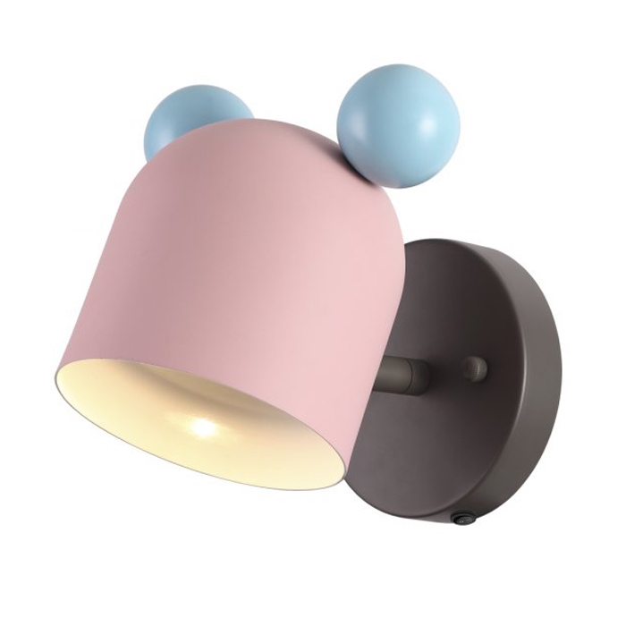 Бра Mickey Mouse Pink Розовый пастельный Бра Mickey Mouse Pink Розовый пастельный в Тюмени | Loft Concept