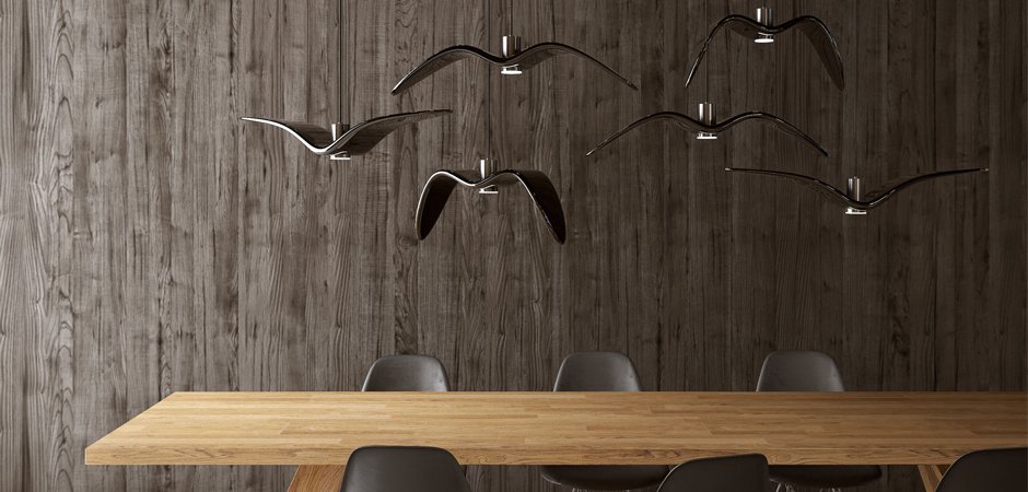 Подвесной светильник Brokis Night Birds black Подвесной светильник Brokis Night Birds black - Loft-Concept в Тюмени