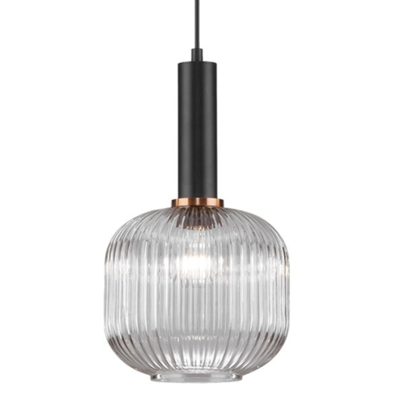 Светильник Ferm Living chinese lantern Сlear III Прозрачное Стекло Черный в Тюмени | Loft Concept 