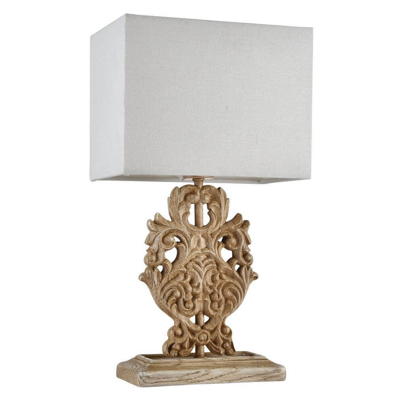 Настольная лампа Agueta Light Table Lamp Белый Бежевый Настольная лампа Agueta Light Table Lamp Белый Бежевый в Тюмени | Loft Concept