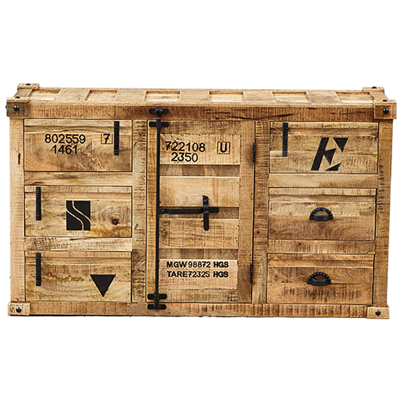 Комод деревянный в стиле Лофт Wooden Loft Box Commode Древесина Комод деревянный в стиле Лофт Wooden Loft Box Commode Древесина в Тюмени | Loft Concept