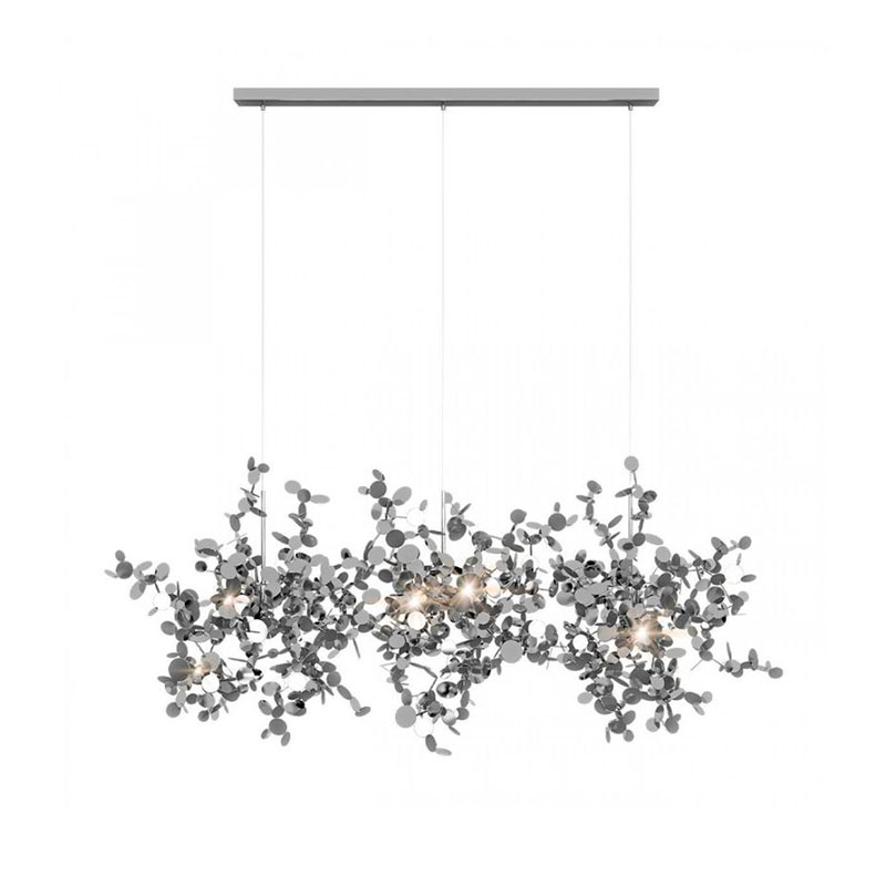 Люстра Terzani Argent Suspension Linear Silver длина 85 см Серебряный Люстра Terzani Argent Suspension Linear Silver длина 85 см Серебряный в Тюмени | Loft Concept