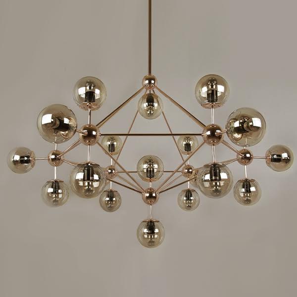 Люстра Modo Chandelier Gold Золотой Люстра Modo Chandelier Gold Золотой в Тюмени | Loft Concept
