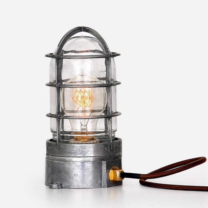 Настольная лампа Steampunk Cage Glass Edison Table lamp Настольная лампа Steampunk Cage Glass Edison Table lamp в Тюмени | Loft Concept
