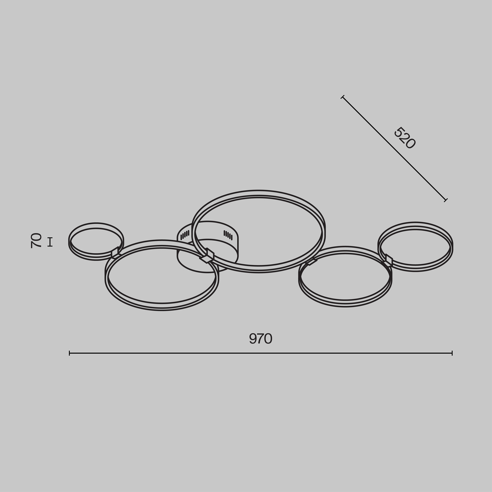 Потолочный светильник Olympia 3000-4000К 43Вт в Тюмени