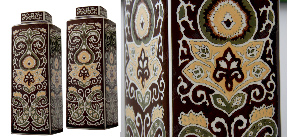 Ваза Brown ornament Ваза Brown ornament - Loft-Concept в Тюмени