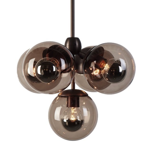 Люстра Modo Chandelier 5 Globes Черный Люстра Modo Chandelier 5 Globes Черный в Тюмени | Loft Concept