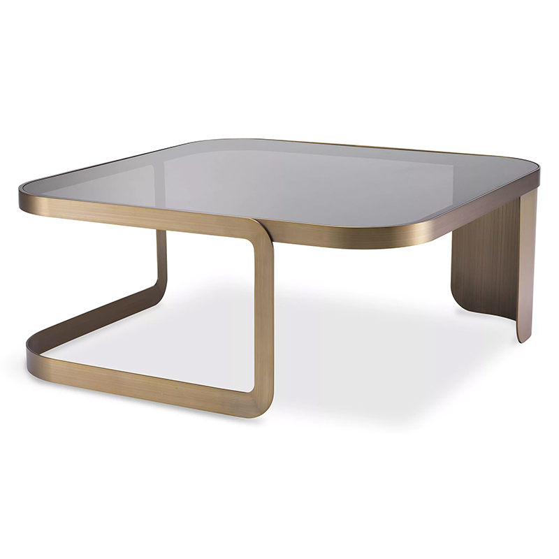 Кофейный стол Eichholtz Coffee Table Numa Стекло Смок Латунь Кофейный стол Eichholtz Coffee Table Numa Стекло Смок Латунь в Тюмени | Loft Concept