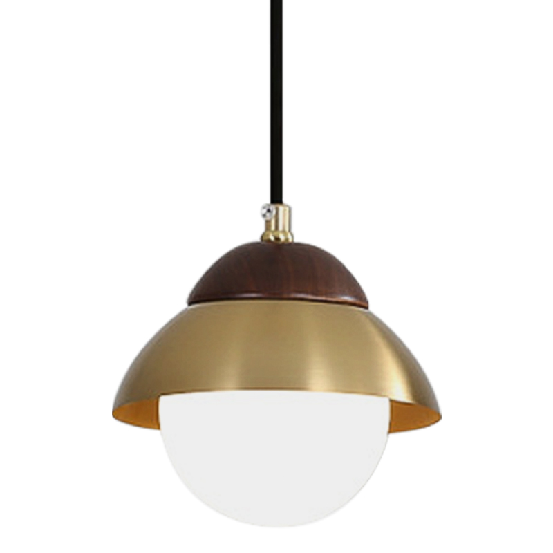 Подвесной светильник Roch Pendant Wooden Eco Light Коричневый Латунь Подвесной светильник Roch Pendant Wooden Eco Light Коричневый Латунь в Тюмени | Loft Concept