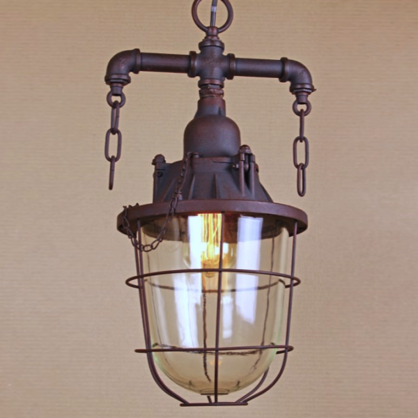 Подвесной светильник Marine Lantern Коричневый Подвесной светильник Marine Lantern Коричневый в Тюмени | Loft Concept