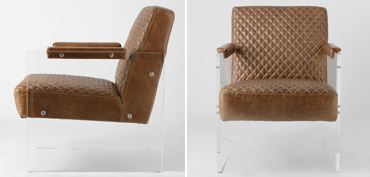 Кресло Gioff Chair натуральная кожа - фото №1