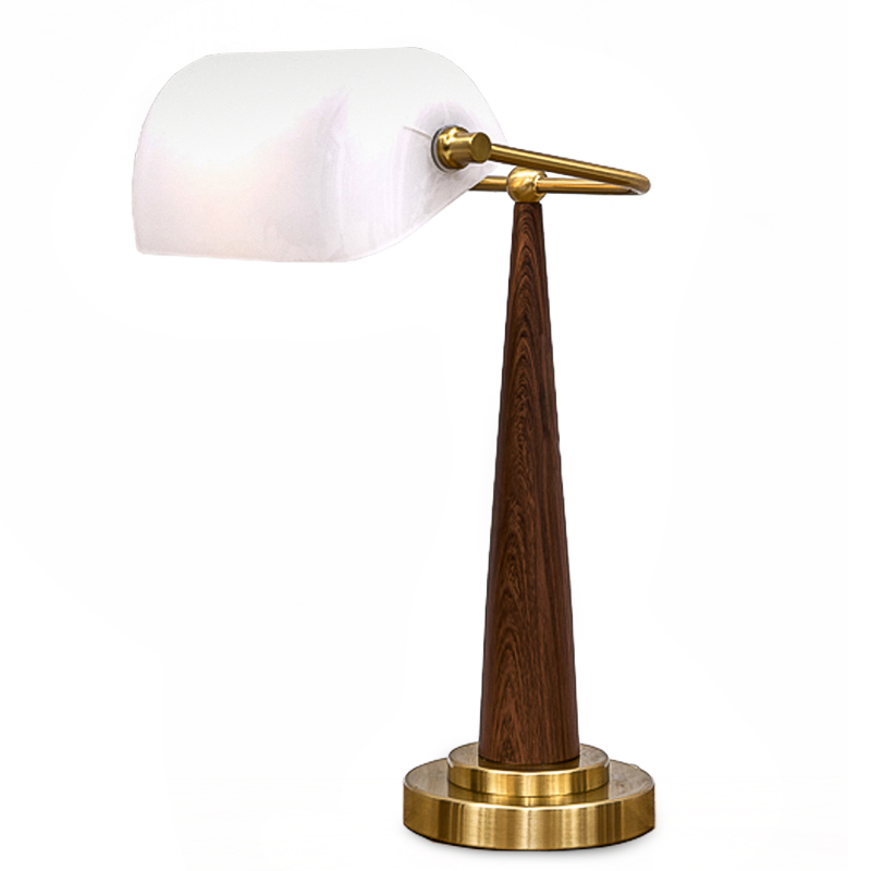 Настольная лампа Ziani Table lamp Белый Коричневый Латунь Настольная лампа Ziani Table lamp Белый Коричневый Латунь в Тюмени | Loft Concept