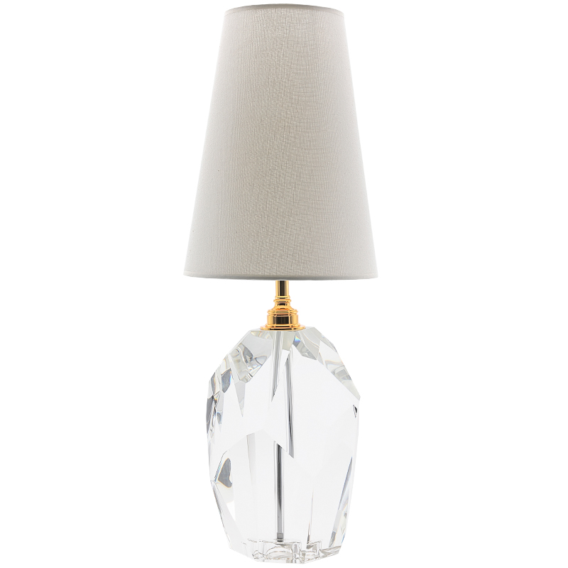 Настольная лампа Crystal table Lamp Прозрачный Белый Настольная лампа Crystal table Lamp Прозрачный Белый в Тюмени | Loft Concept