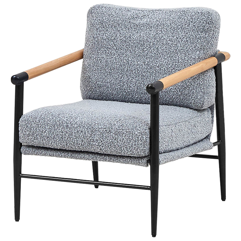 Кресло Dale Gray Armchair Черный Серый Древесина Кресло Dale Gray Armchair Черный Серый Древесина в Тюмени | Loft Concept