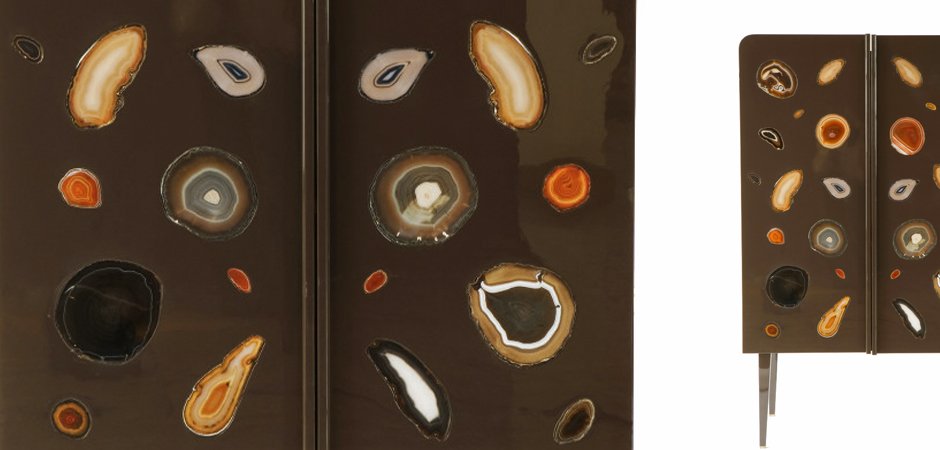 Patrick Naggar Gem Cabinet шкаф украшенный агатами Patrick Naggar Gem Cabinet шкаф украшенный агатами - Loft-Concept в Тюмени