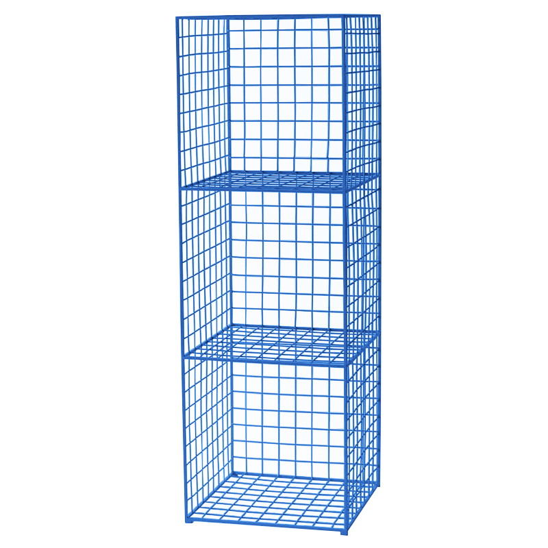 Стеллаж Carney Blue Industrial Metal Rust Rack Синий Стеллаж Carney Blue Industrial Metal Rust Rack Синий в Тюмени | Loft Concept