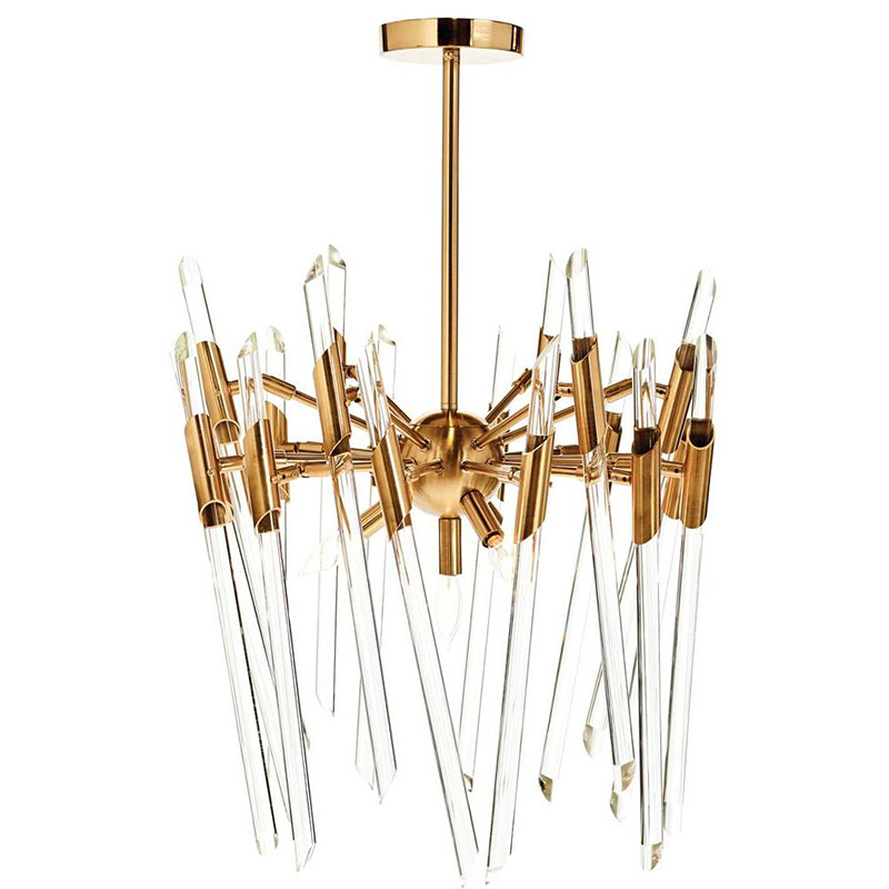 Люстра Ice Rods Chandelier brass Латунь Люстра Ice Rods Chandelier brass Латунь в Тюмени | Loft Concept
