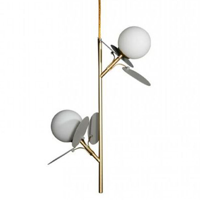 Люстра MATISSE Pendant Double Grey Серый Золотой Белый Люстра MATISSE Pendant Double Grey Серый Золотой Белый в Тюмени | Loft Concept