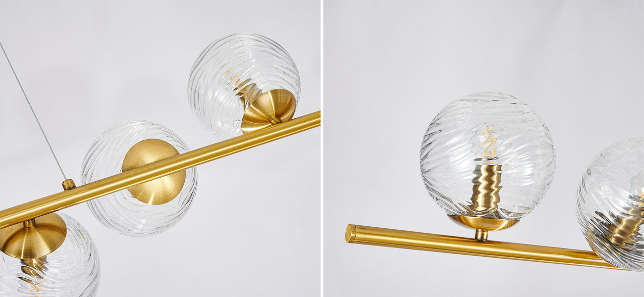 Люстра Perforated Glass Bubbles 8 ламп - фото №1