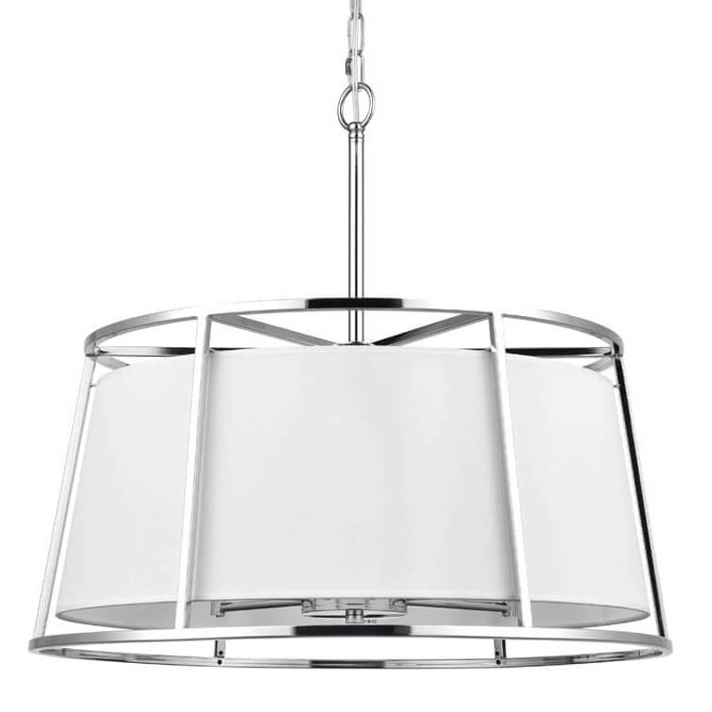 Люстра Alexis Chandelier 60 Хром Белый Люстра Alexis Chandelier 60 Хром Белый в Тюмени | Loft Concept