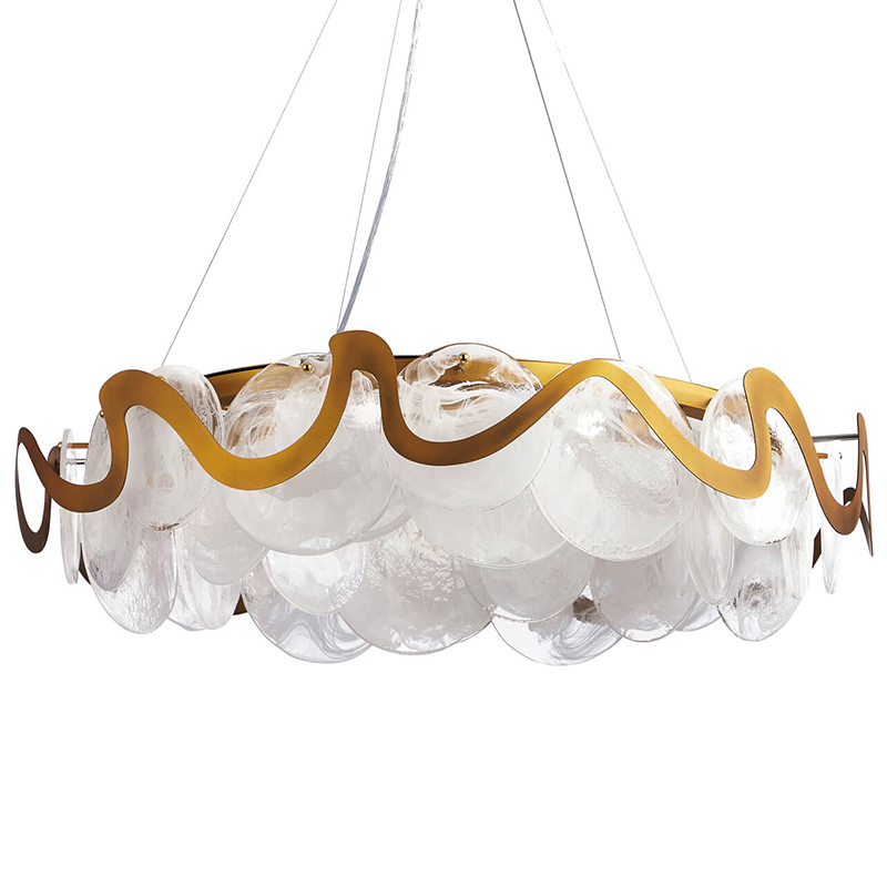 Люстра Darden Chandelier Латунь Белый Люстра Darden Chandelier Латунь Белый в Тюмени | Loft Concept