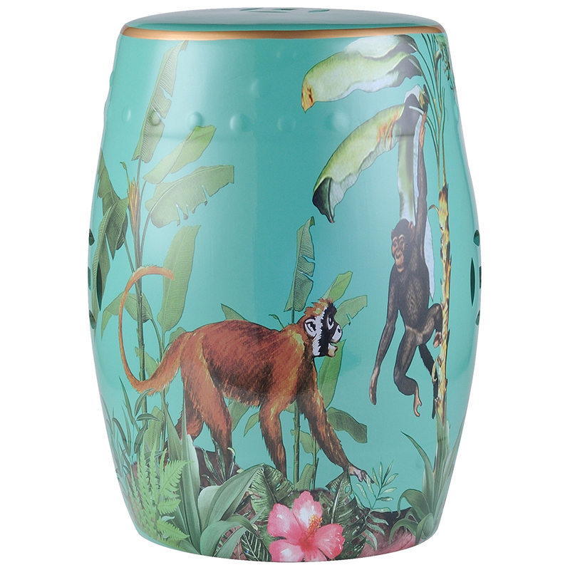 Керамический табурет Monkey Tropical Animal Ceramic Stool Turquoise Мульти Бирюзовый Керамический табурет Monkey Tropical Animal Ceramic Stool Turquoise Мульти Бирюзовый в Тюмени | Loft Concept