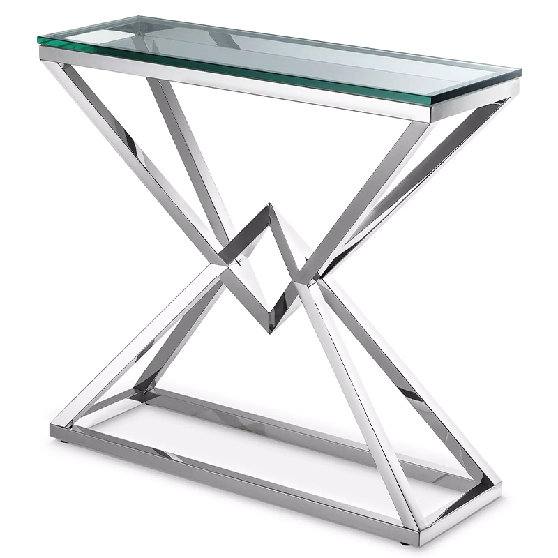 Консоль Eichholtz Console Table Connor S Серебряный Прозрачное Стекло Консоль Eichholtz Console Table Connor S Серебряный Прозрачное Стекло в Тюмени | Loft Concept