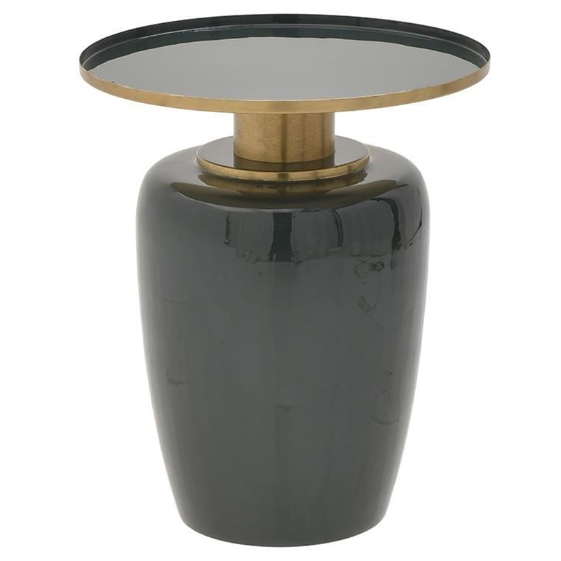Круглый металлический приставной стол Calem Side Table Olive Золотой Оливковый Круглый металлический приставной стол Calem Side Table Olive Золотой Оливковый в Тюмени | Loft Concept