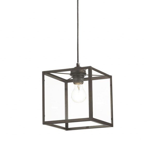 Подвесной светильник Loft Industrial Ortogonal Pendant Cube Brown Прозрачное Стекло Коричневый Подвесной светильник Loft Industrial Ortogonal Pendant Cube Brown Прозрачное Стекло Коричневый в Тюмени | Loft Concept