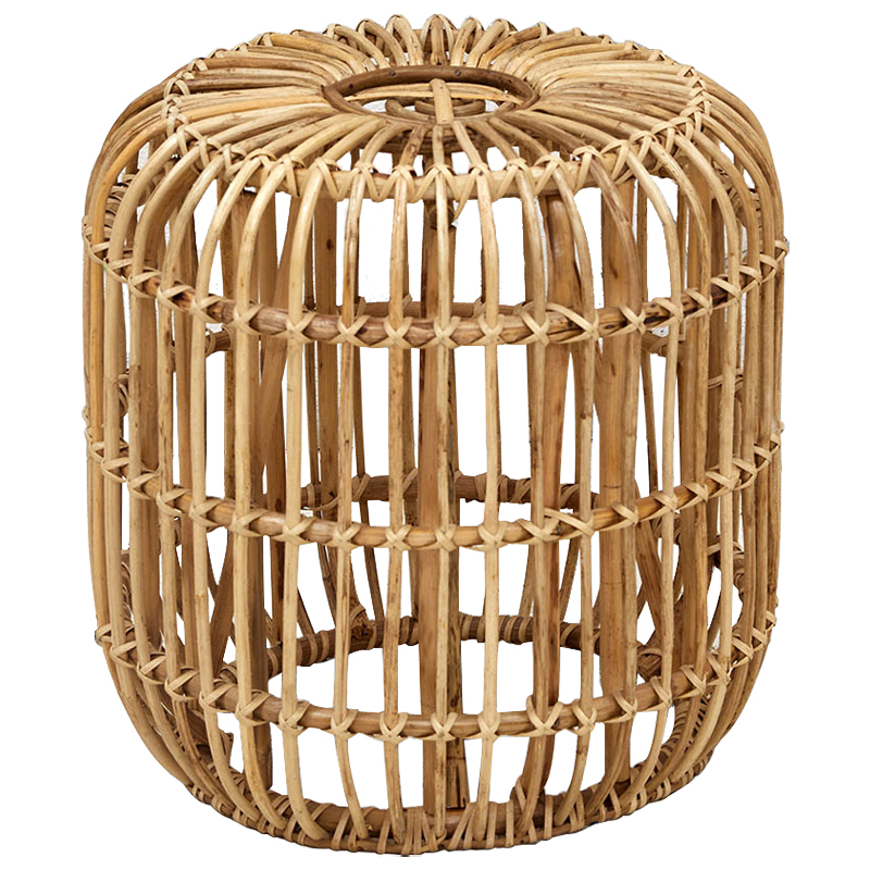 Плетеный приставной столик Wicker Side Table Древесина Плетеный приставной столик Wicker Side Table Древесина в Тюмени | Loft Concept