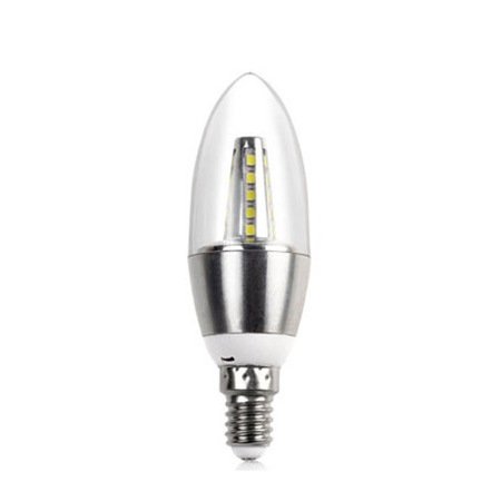 Прозрачная лампочка LED E14 серебряная Серебряный Прозрачная лампочка LED E14 серебряная Серебряный в Тюмени | Loft Concept