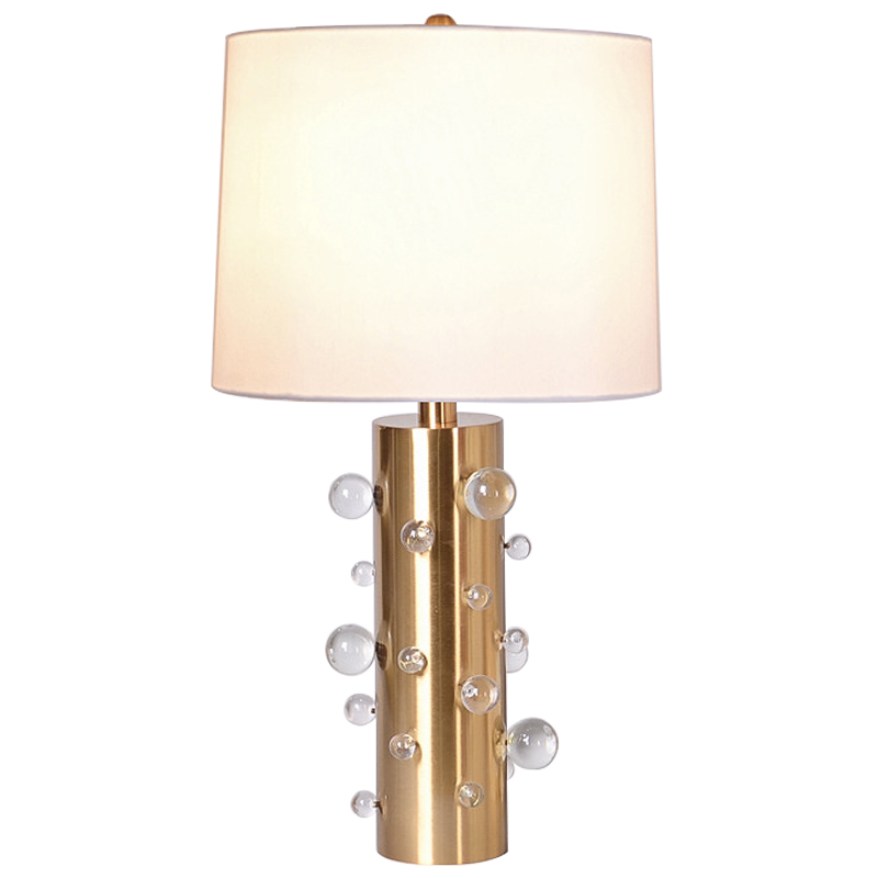 Настольная лампа с абажуром Cantrell Table Lamp Glass Золотой Бежевый Прозрачное Стекло Настольная лампа с абажуром Cantrell Table Lamp Glass Золотой Бежевый Прозрачное Стекло в Тюмени | Loft Concept