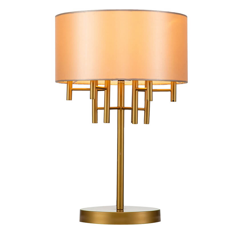 Настольная лампа Латунь Oswell Lampshade Table Lamp Латунь Бежевый Настольная лампа Латунь Oswell Lampshade Table Lamp Латунь Бежевый в Тюмени | Loft Concept