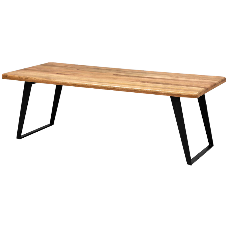 Обеденный стол с деревянной столешницей Ramu Wood Dinner Table Древесина Черный Обеденный стол с деревянной столешницей Ramu Wood Dinner Table Древесина Черный в Тюмени | Loft Concept
