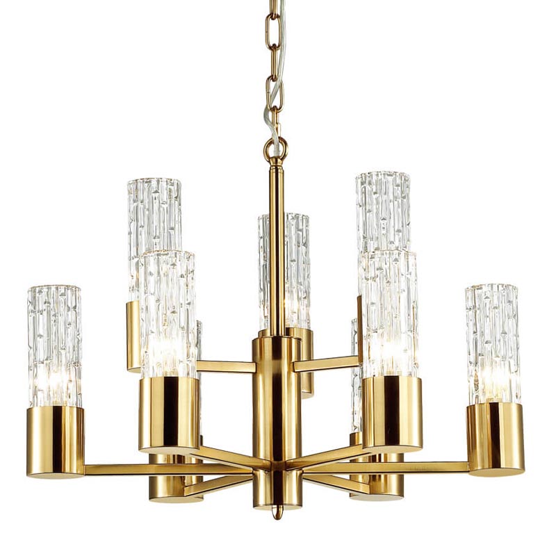 Люстра Lorinda Chandelier two tiers Прозрачный (Transparent) Золотой Люстра Lorinda Chandelier two tiers Прозрачный (Transparent) Золотой в Тюмени | Loft Concept