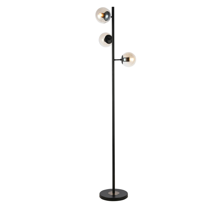 Торшер Modo Floor Lamp Ambre Black Черный Янтарный Торшер Modo Floor Lamp Ambre Black Черный Янтарный в Тюмени | Loft Concept