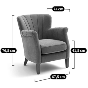 Кресло велюровое на ножках из массива ясеня Jessie Armchair Кресло велюровое на ножках из массива ясеня Jessie Armchair в Тюмени