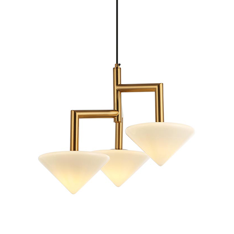 Люстра Acantha Gold Lamp Золотой Белый в Тюмени | Loft Concept 