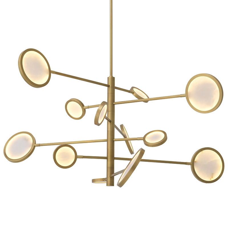 Люстра Eichholtz Chandelier Domani Золотой Белый Люстра Eichholtz Chandelier Domani Золотой Белый в Тюмени | Loft Concept