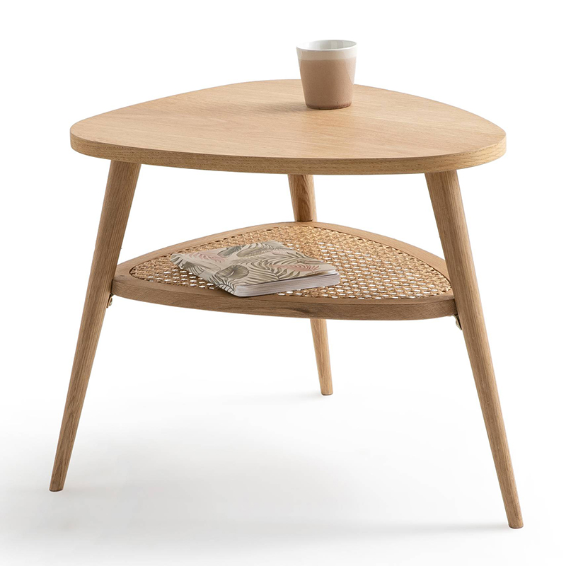 Приставной стол Morten Wicker Side Table 3 legs Светлый дуб Приставной стол Morten Wicker Side Table 3 legs Светлый дуб в Тюмени | Loft Concept