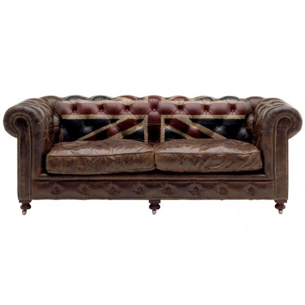 Диван Chesterfield Rebel Sofa Union Jack Andrew Martin Коричневый Диван Chesterfield Rebel Sofa Union Jack Andrew Martin Коричневый в Тюмени | Loft Concept