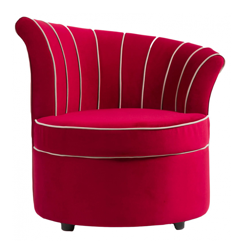 Кресло Curly Backrest Red Красный Кресло Curly Backrest Red Красный в Тюмени | Loft Concept